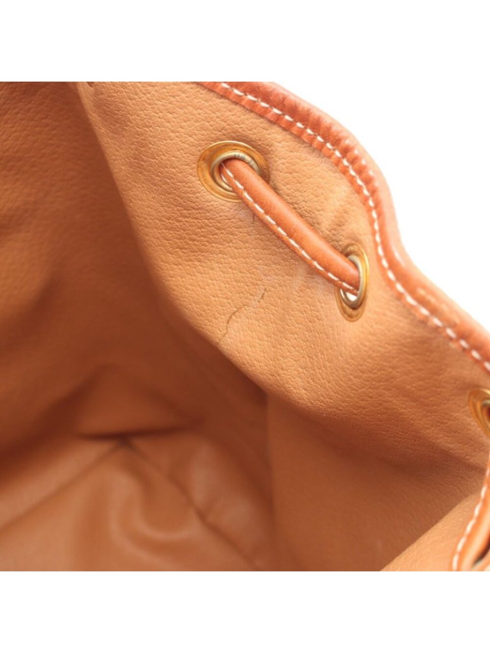 Celine Backpack Macadam Brown Canvas Leather - Picture 8 of 9